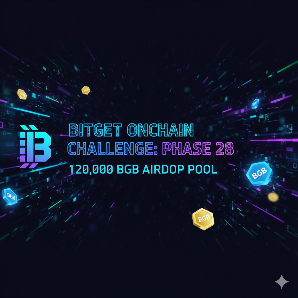 Bitget Announces Phase 28 of Onchain Challenge Featuring a 120,000 BGB Airdrop Pool