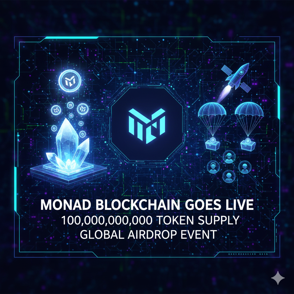Monad Blockchain Launches With 100B Token Supply and Airdrop Program